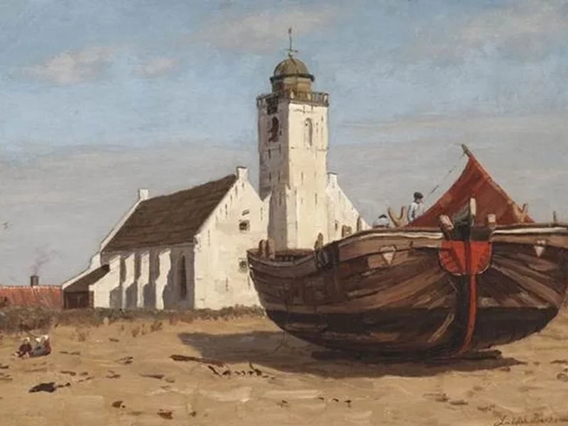 1864-Ludolph Georg Julius Berkemeier - Operai portuali a Katwijk